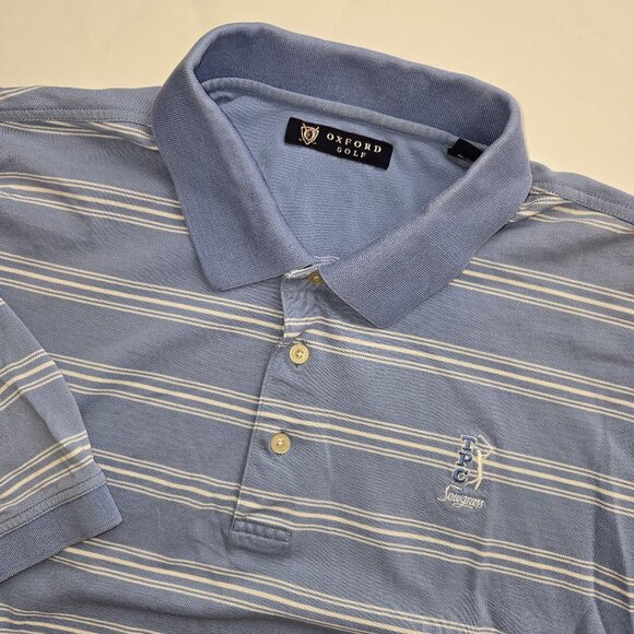Oxford Golf Other - The Players Championship TPC Sawgrass Oxford Golf Polo Shirt Mens XL Blue White